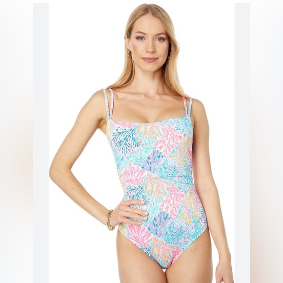 NWT Lilly Pulitzer Napili One-Piece Swimsuit in Splashdance Size 14, Women’s - Picture 10 of 12